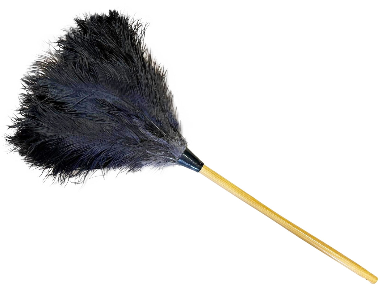 28" Ostrich Feather Duster--Black Feathers