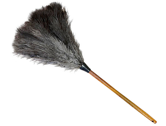28" Premium Ostrich Feather Duster--Gray/Brown Feathers