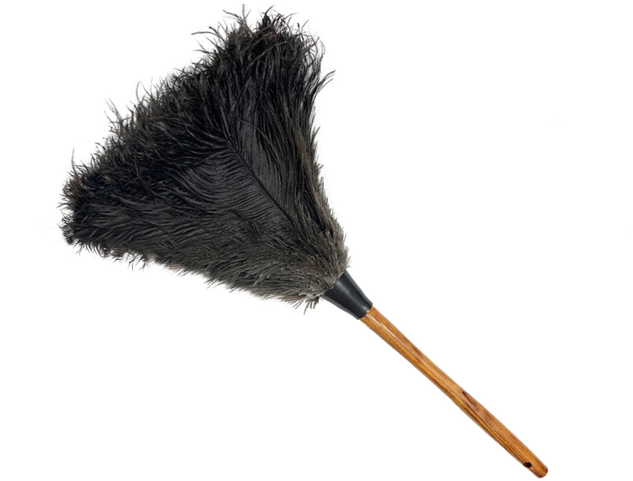 20" Premium Ostrich Feather Duster--Black Feathers