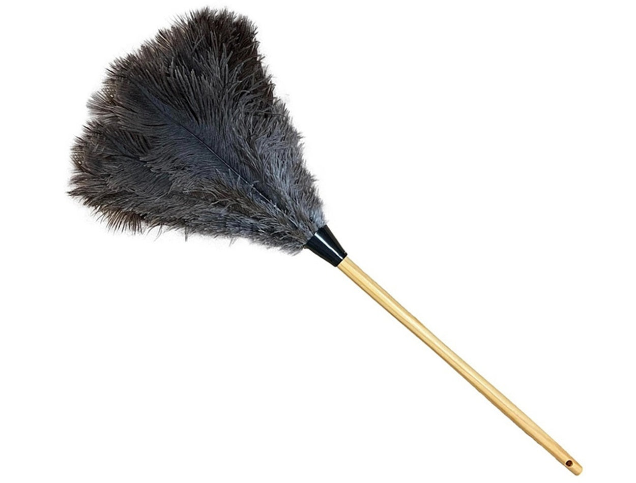 28" Ostrich Feather Duster--Gray/Brown Feathers