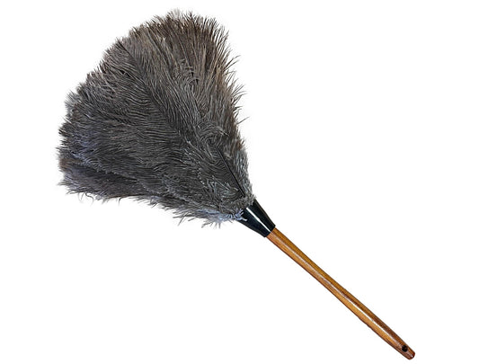 20" Premium Ostrich Feather Duster--Gray/Brown Feathers