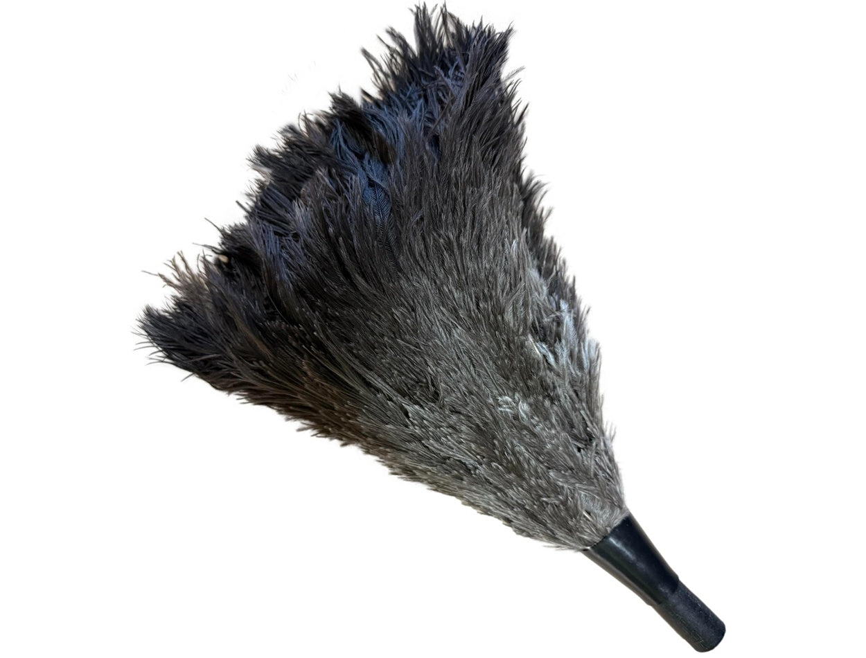 16" Ostrich Feather Duster Replacement Head--Black Feathers
